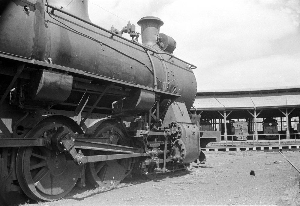 FS Class 2-8-0 outside Bunbury Shed