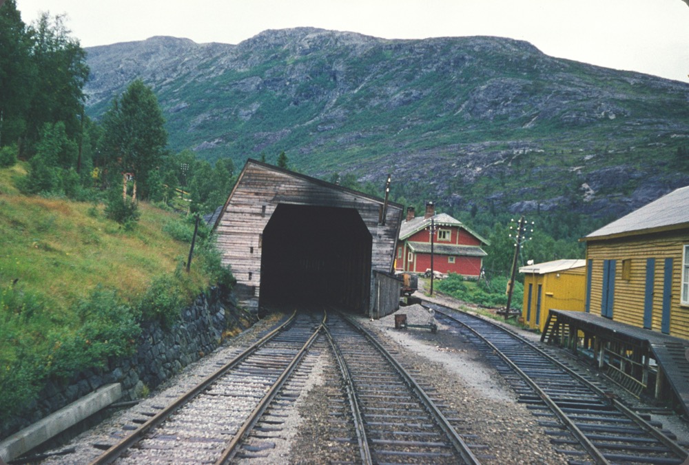 Entrance to Snowshed at Myrdal